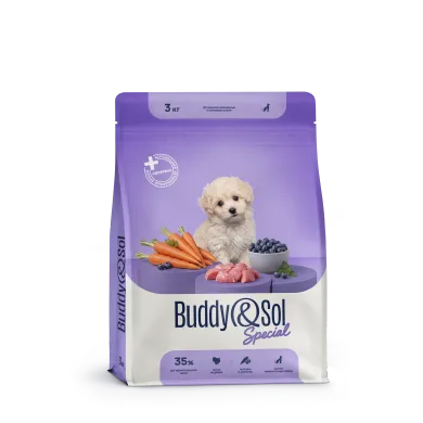 Buddy&Sol Special Полнорационный сухой корм суперпремиум-класса с индейкой, чер…