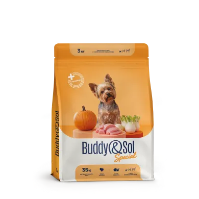 Buddy&Sol Special Полнорационный сухой корм суперпремиум-класса с индейкой, тык…