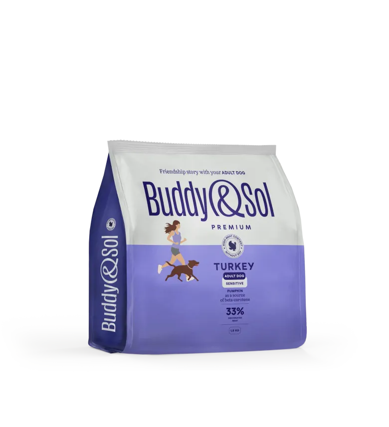 Buddy&Sol SENSITIVE Полнорационный сухой корм премиум-класса с индейкой для взр…
