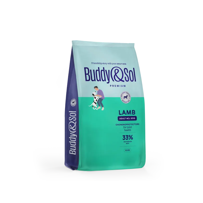 Buddy&Sol ADULT Полнорационный сухой корм премиум-класса с ягнёнком для взрослы…