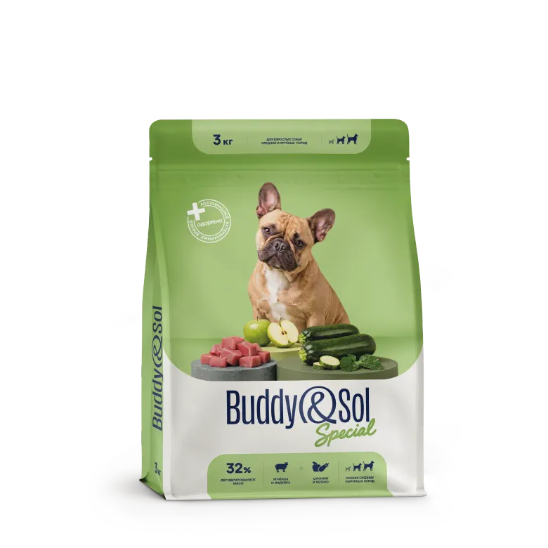 Buddy&Sol Special Полнорационный сухой корм суперпремиум-класса с ягнёнком и ин…